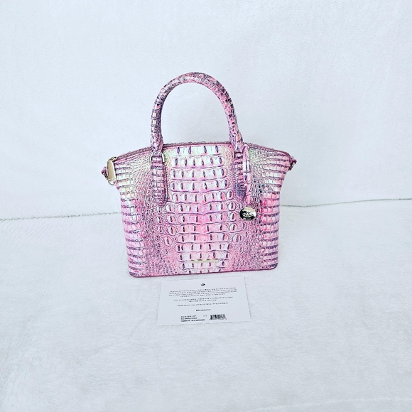 NWT Brahmin PURPLE IRIS Medium Duxbury w/Veronica Wallet - Picture 2 of 16